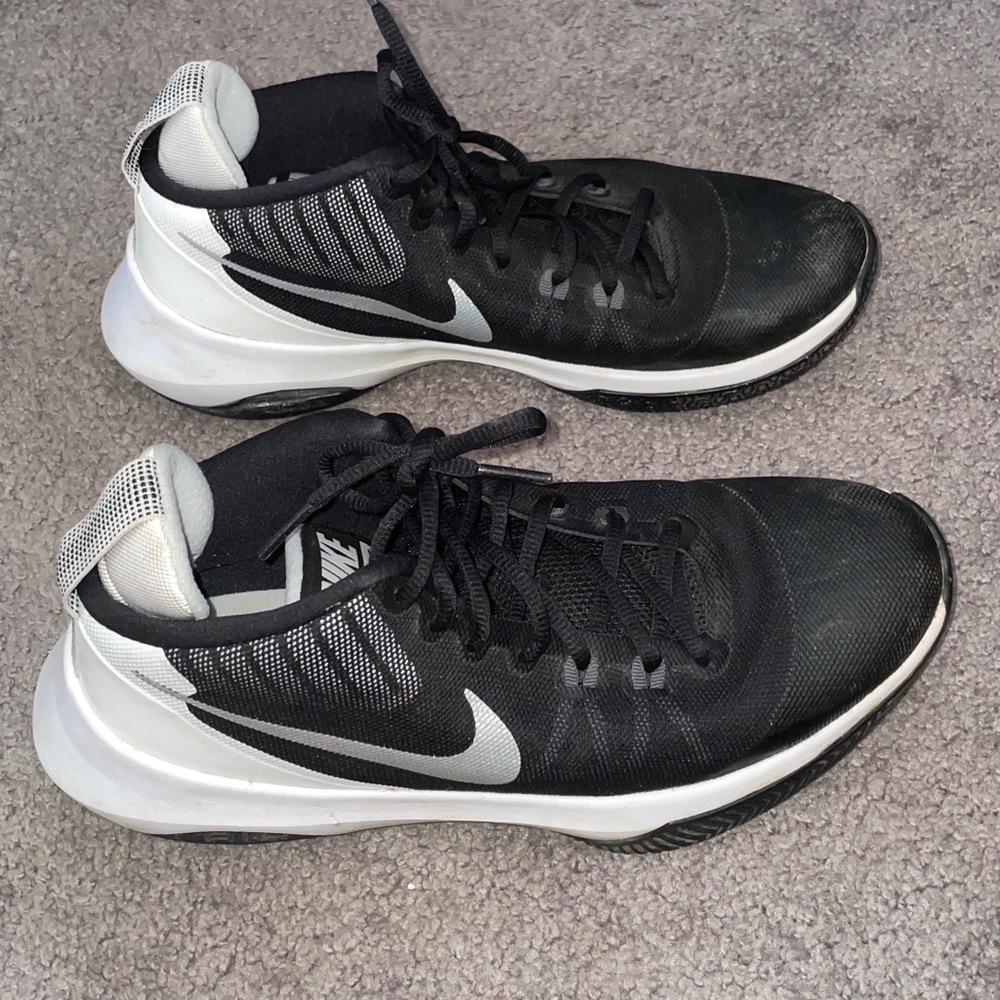 Nike Air Versitile Black and White High-Top Sneakers